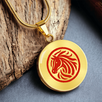 Year of the Horse Necklace for Lunar New Year Strength and Prosperity