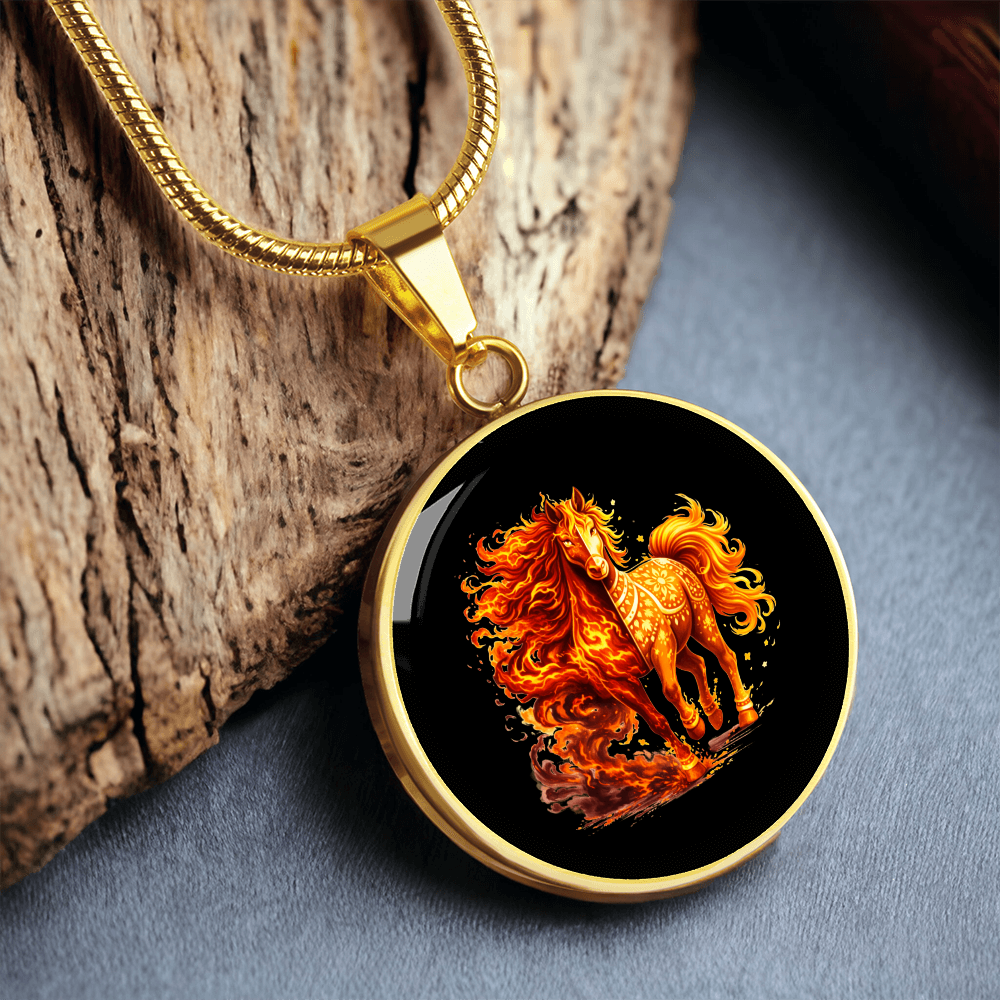 fire horse necklace