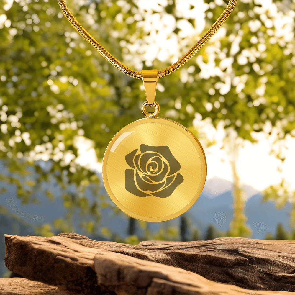 Rose Necklace Gift – Romantic Floral Pendant
