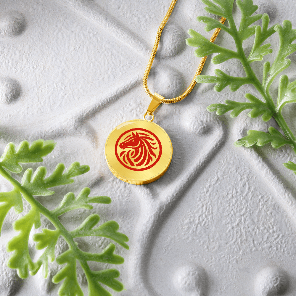 Year of the Horse Necklace for Lunar New Year Strength and Prosperity