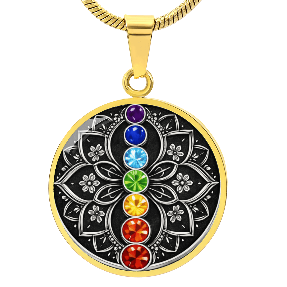 7 Chakra Lotus Necklace – Balance, Energy & Inner Harmony Pendant