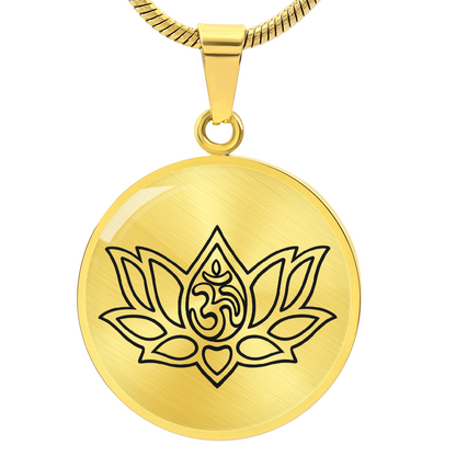 Lotus Om Necklace – Mindfulness & Renewal Yogi Pendant