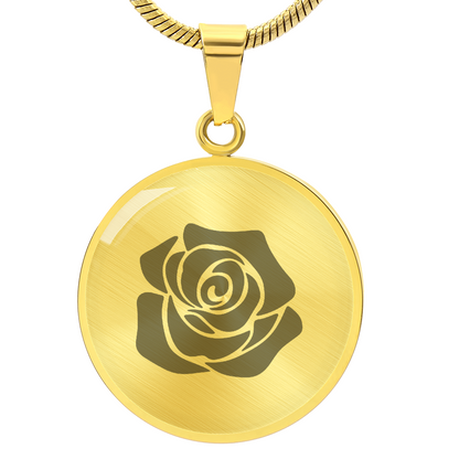 Rose Necklace Gift – Romantic Floral Pendant