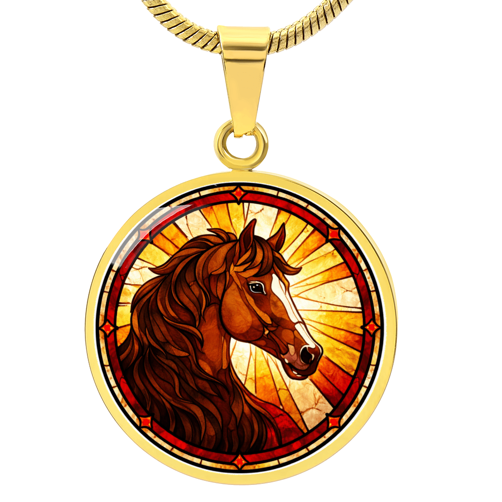 symbolic horse charm necklace