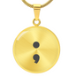 Semicolon Necklace – Inspirational Mental Health Awareness Jewelry | Meaningful Keepsake Gift for Her