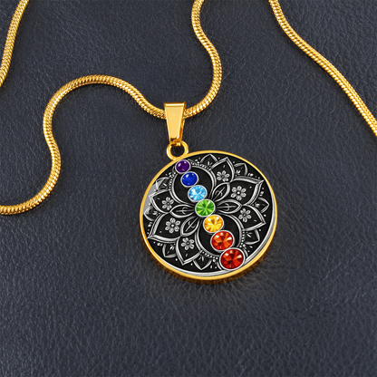 7 Chakra Lotus Necklace – Balance, Energy & Inner Harmony Pendant