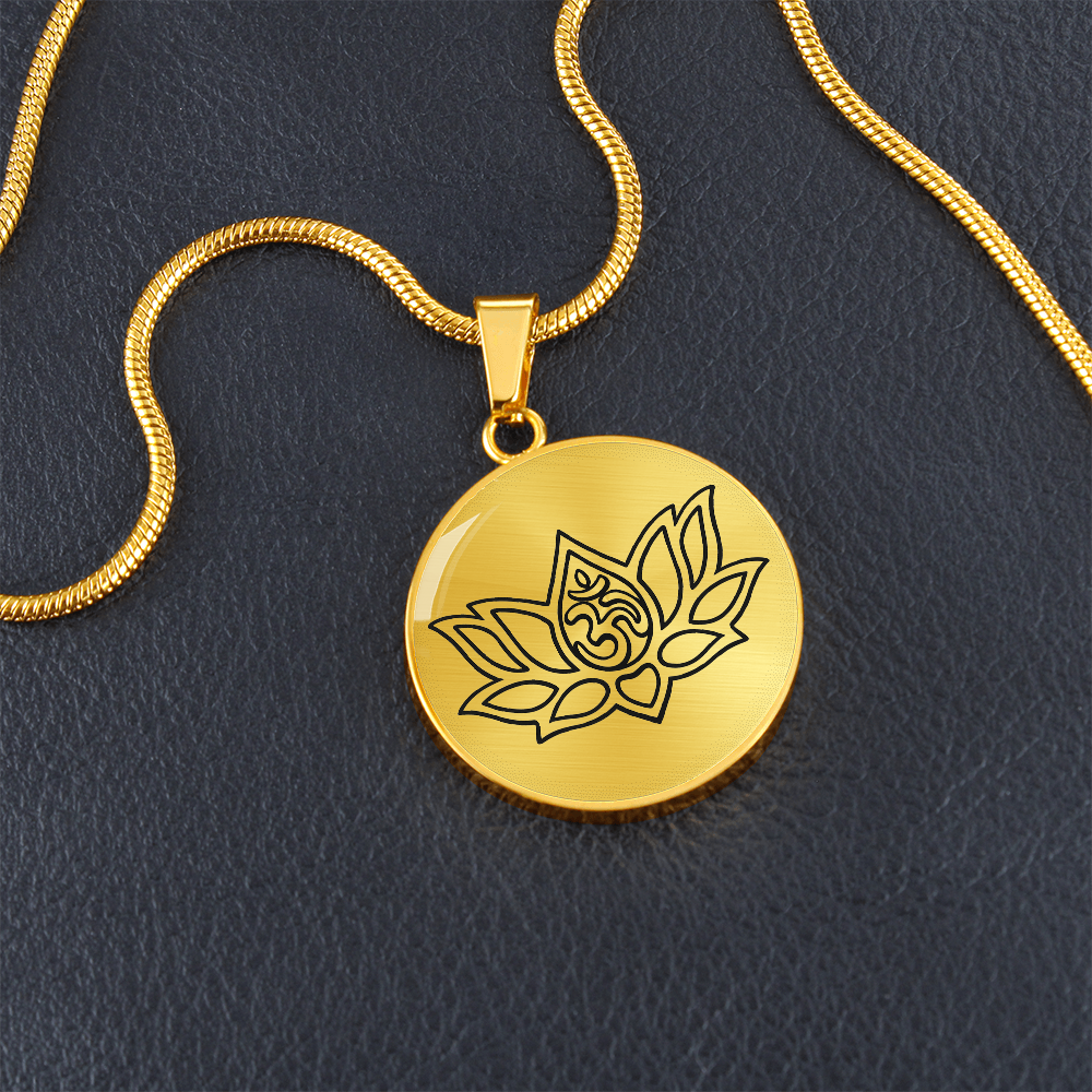 Lotus Om Necklace – Mindfulness & Renewal Yogi Pendant