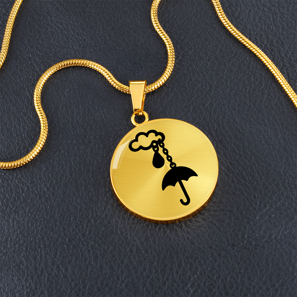 Cloud and Umbrella Necklace – Rainy Day Protection Pendant Gift Symbolizing Love & Support