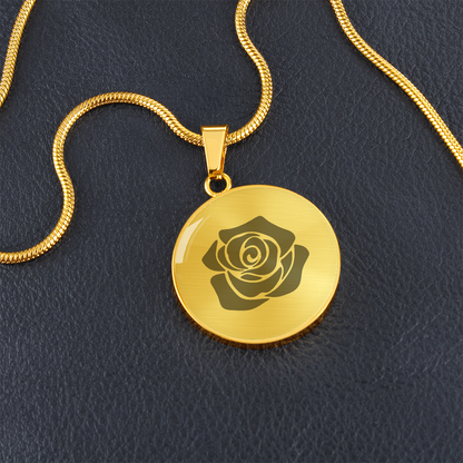 Rose Necklace Gift – Romantic Floral Pendant