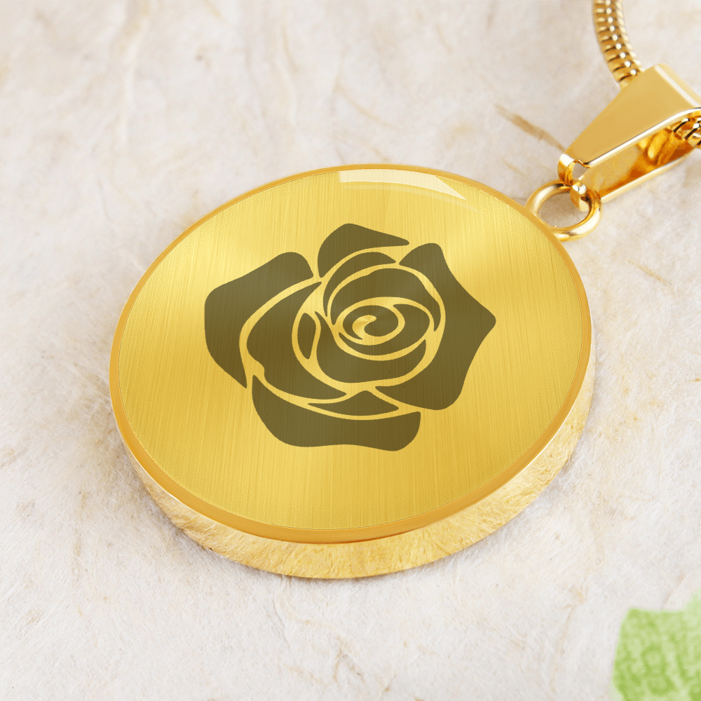 Rose Necklace Gift – Romantic Floral Pendant