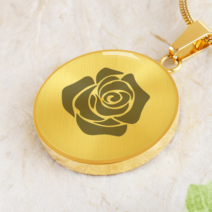 Rose Necklace Gift – Romantic Floral Pendant
