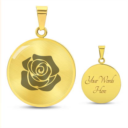 Rose Necklace Gift – Romantic Floral Pendant