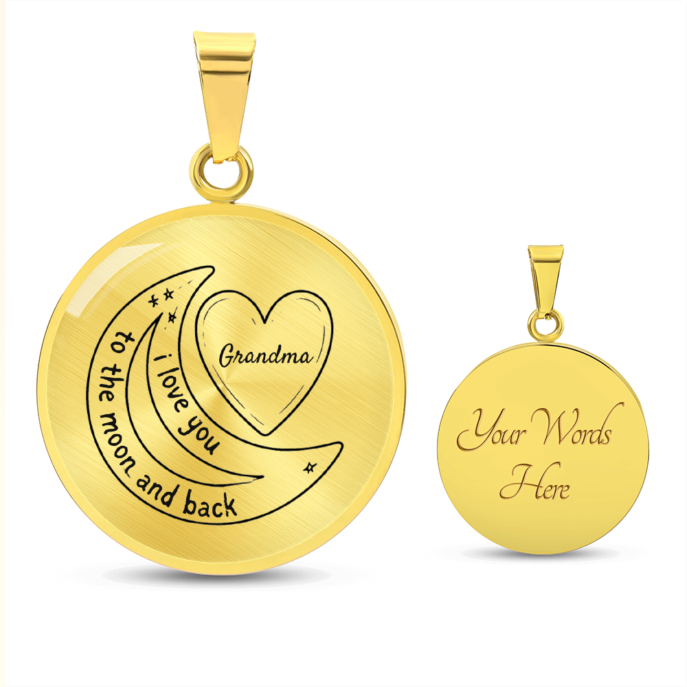 “To the Moon and Back” Grandma Necklace – A Timeless Symbol of Love & Connection
