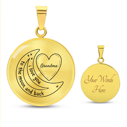 “To the Moon and Back” Grandma Necklace – A Timeless Symbol of Love & Connection