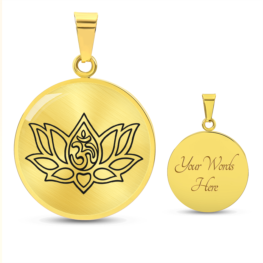 Lotus Om Necklace – Mindfulness & Renewal Yogi Pendant