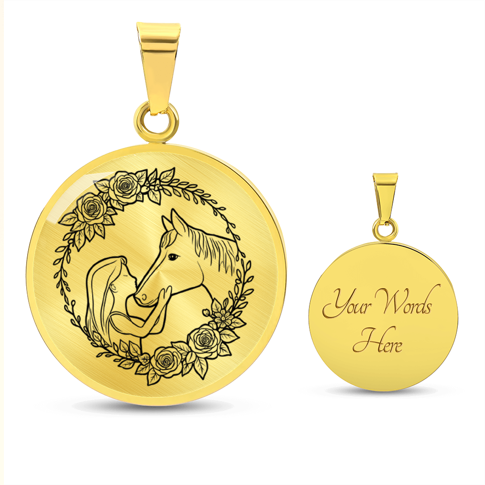 sentimental horse necklace