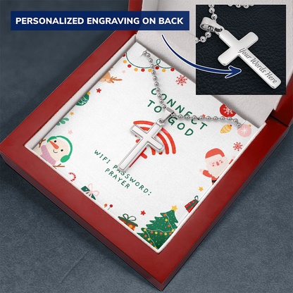 Faith Connection Christmas Necklace – Inspirational Cross Jewelry Gift