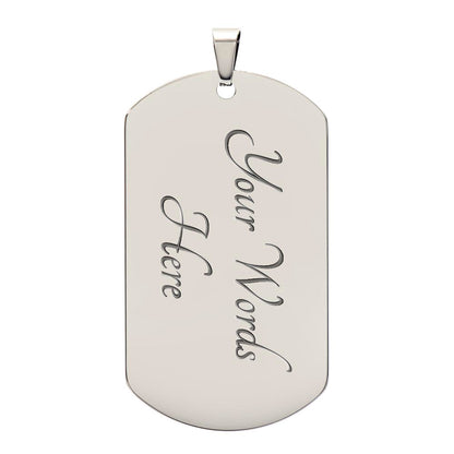 Maui Breeze Dog Tag Necklace – “Peace in Every Breeze” Hawaiian Gift Jewelry