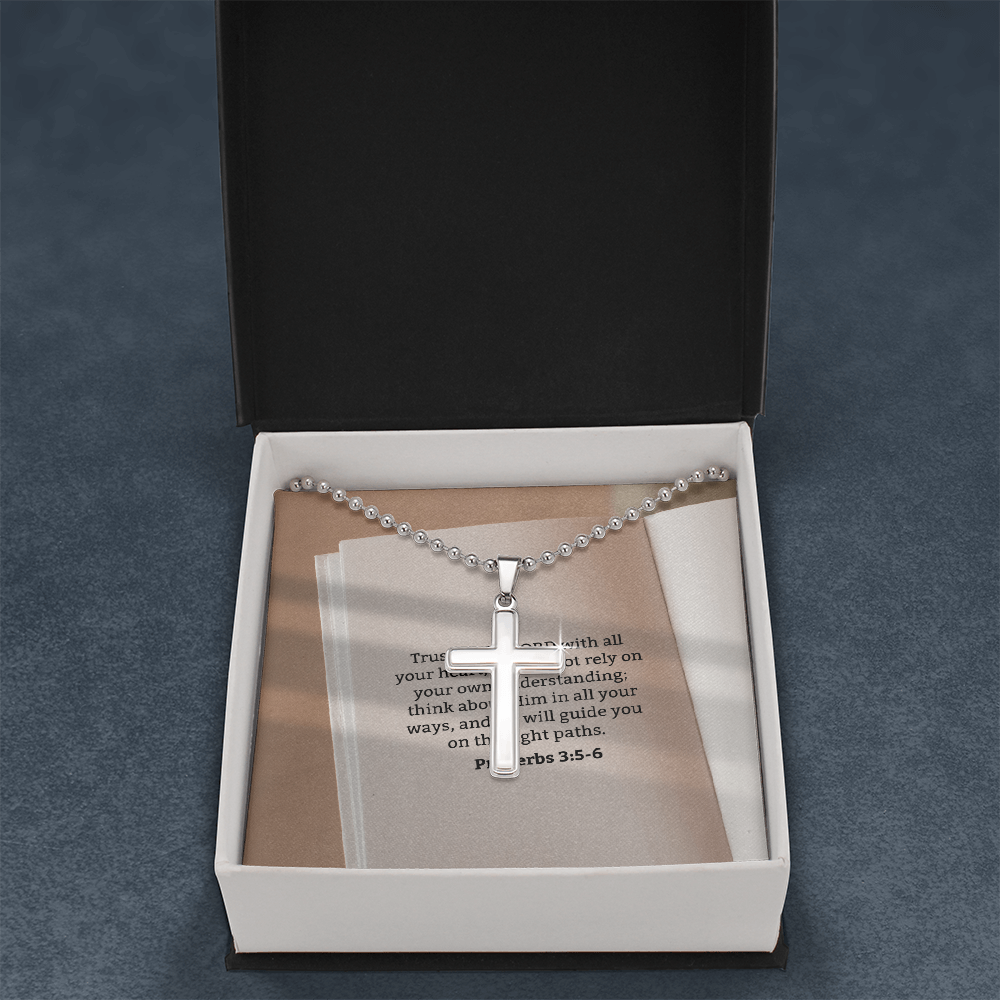Trust in the Lord – Artisan Cross Necklace