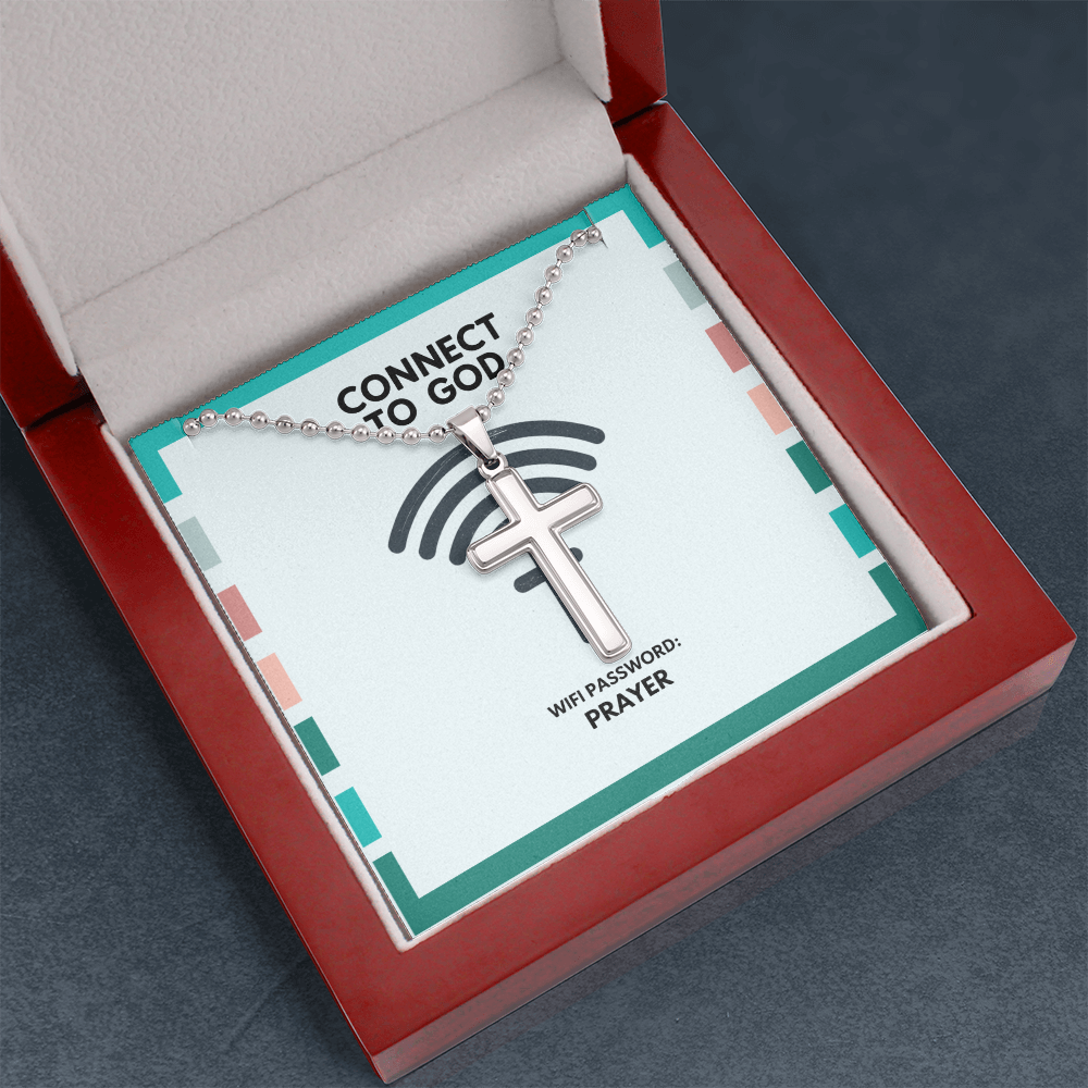 Unisex Christian necklace representing strength and devotion