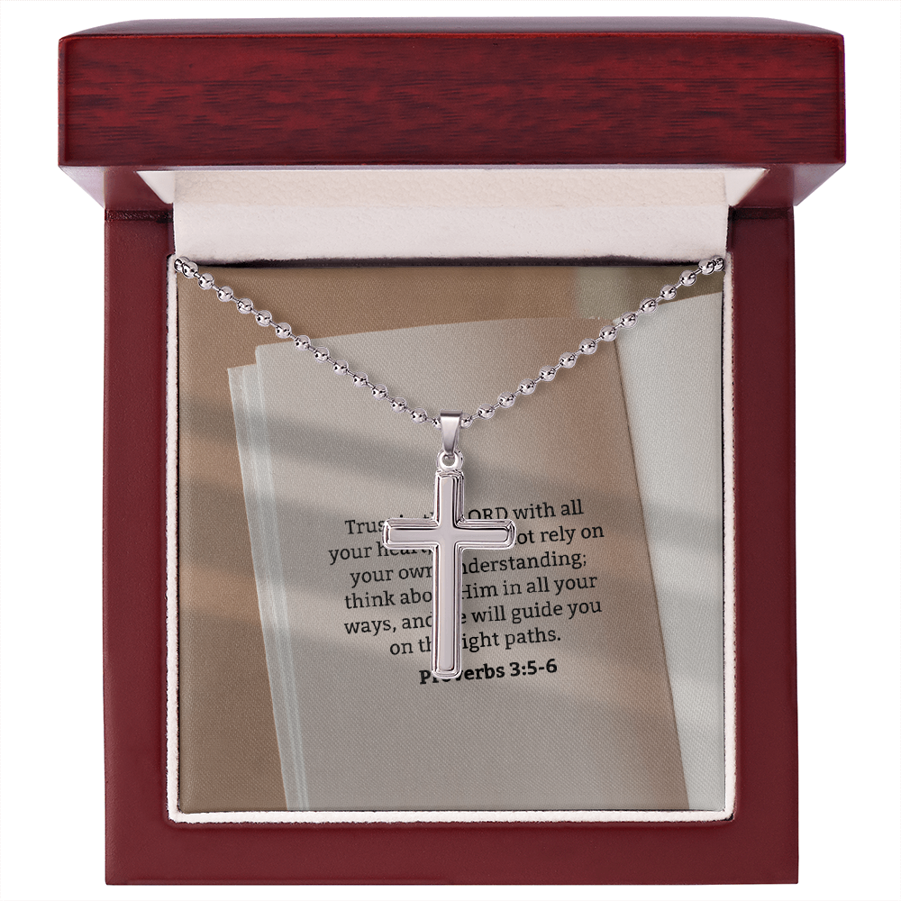 Trust in the Lord – Artisan Cross Necklace