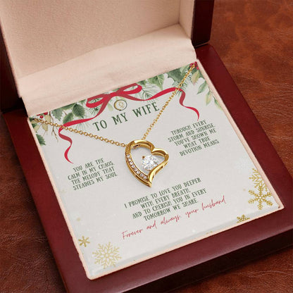 To My Wife – Christmas Forever Love Necklace (Holiday Edition)