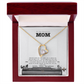 Forever Love Necklace for Mom – “To My Precious Mom” Message Card | Sentimental Gift From Daughter | Mother's Day, Birthday & Christmas Jewelry