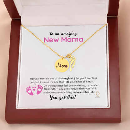 Heartfelt keepsake jewelry for birthdays or Christmas, shown on display