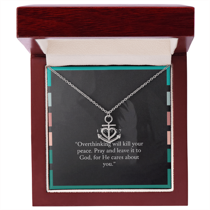 Minimalist Christian pendant symbolizing calm and strength