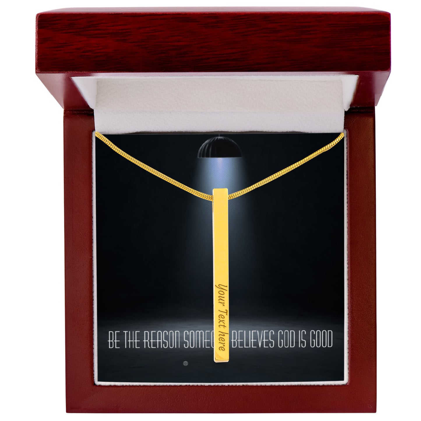 “Be the Reason Someone Believes God Is Good” – Faith & Kindness Necklace