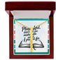 Please Lord, Don't Let Me Mishandle What I Prayed For - Engraved 4-Sided Stick Necklace