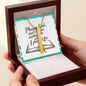 Please Lord, Don't Let Me Mishandle What I Prayed For - Engraved 4-Sided Stick Necklace
