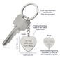 Let God Write Your Love Story: Engraved Heart Keychain