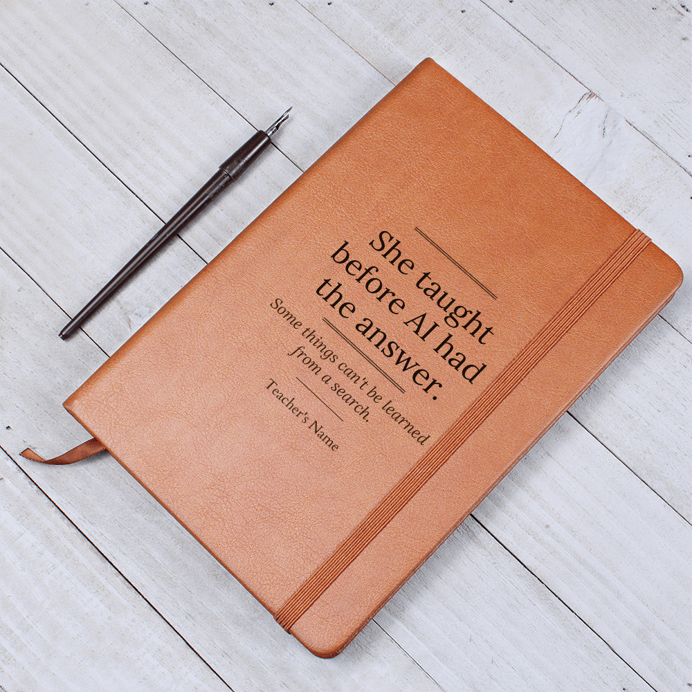 personalized teacher appreciation journal She taught before AI