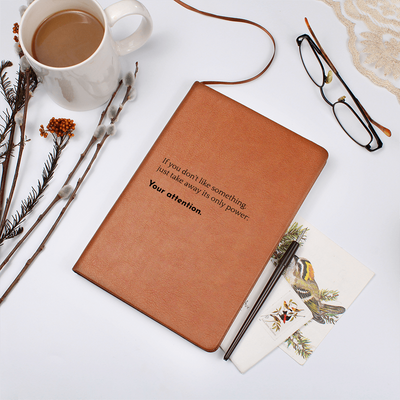 Premium vegan leather writing journal for women and men
