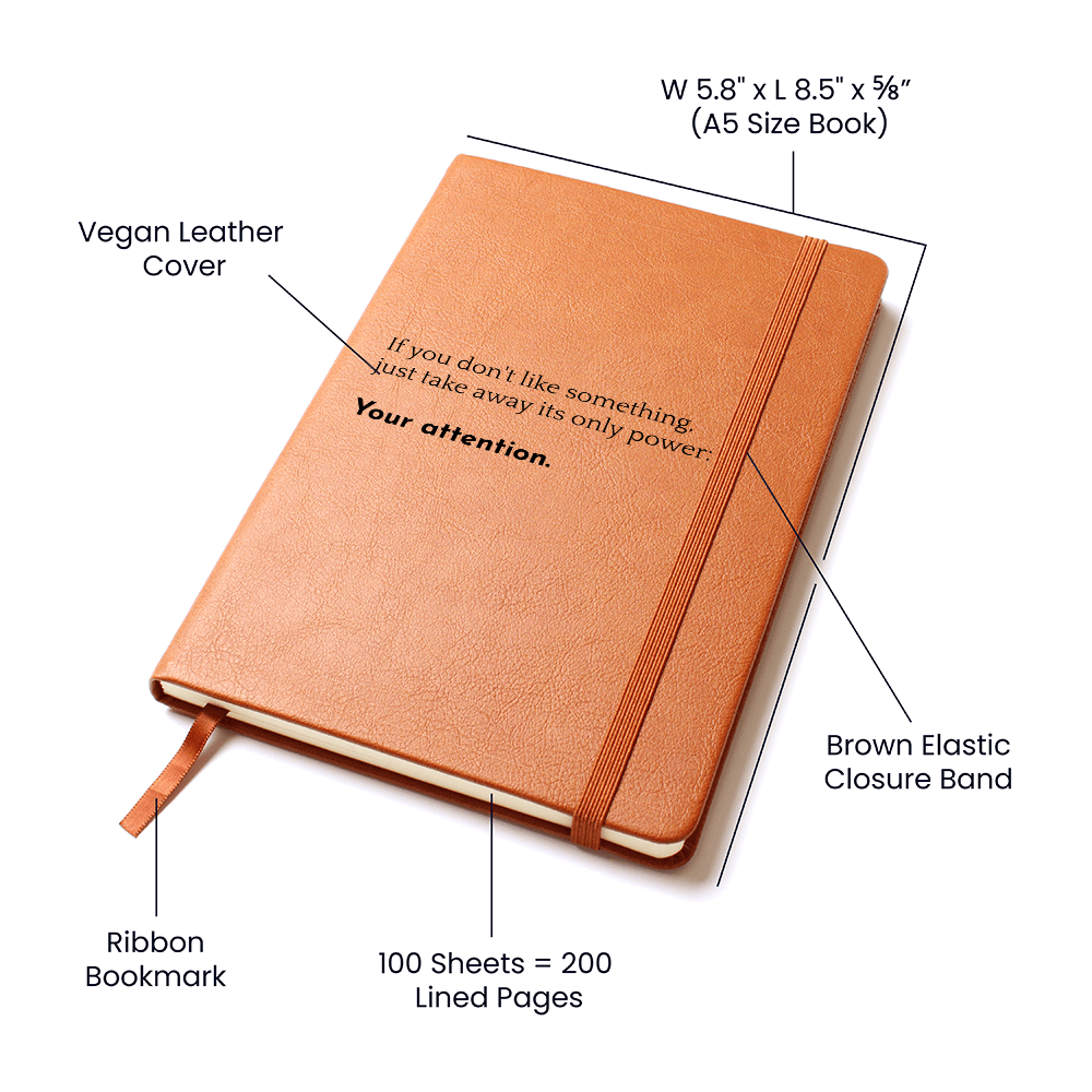 Eco-friendly leather journal perfect for travel and journaling