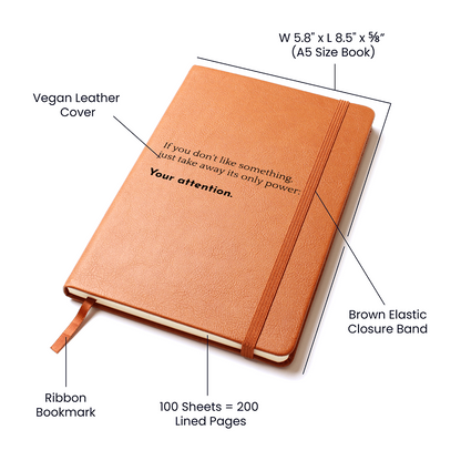 Eco-friendly leather journal perfect for travel and journaling