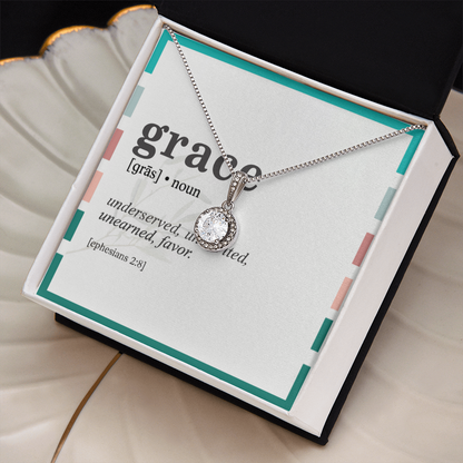 “Grace” Eternal Hope Necklace – Inspired by Ephesians 2:8