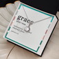 Cushion-cut cubic zirconia pendant with white gold finish