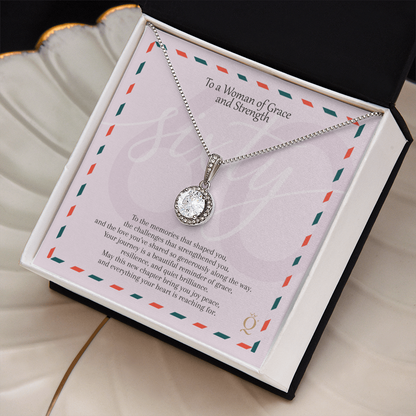 Eternal Hope Necklace for 60th Birthday | 60 Years of Grace Gift | Milestone Birthday Jewelry for Women | Elegant CZ Pendant Necklace