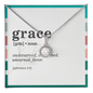 “Grace” Eternal Hope Necklace inspired by Ephesians 2:8