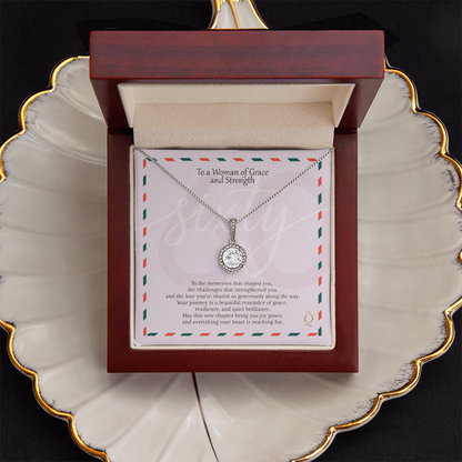 Eternal Hope Necklace for 60th Birthday | 60 Years of Grace Gift | Milestone Birthday Jewelry for Women | Elegant CZ Pendant Necklace