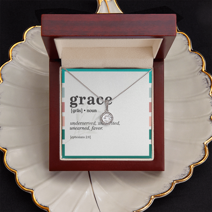 “Grace” Eternal Hope Necklace – Inspired by Ephesians 2:8
