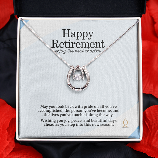 Retirement Gifts for Women | Retirement Necklace from Coworkers | Coworker Leaving Gift | Jewelry for Retirement | Leaving Job Gift for Teachers & Nurses