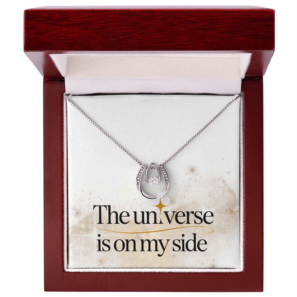 “The Universe Is on My Side” Lucky in Love Necklace – A Symbol of Faith and Alignment