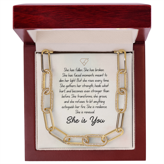 Cancer Survivor Gift Necklace – Warrior Jewelry for Women | Breast Cancer Jewelry | Inspirational Gifts for Cancer Patients | Strength & Resilience Necklace