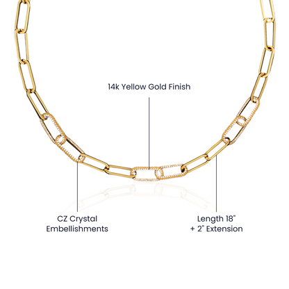 Life Is Like a Camera Necklace Gift | CZ Paperclip Chain for Her | Inspirational Jewelry for Women | Birthday & Anniversary Gift