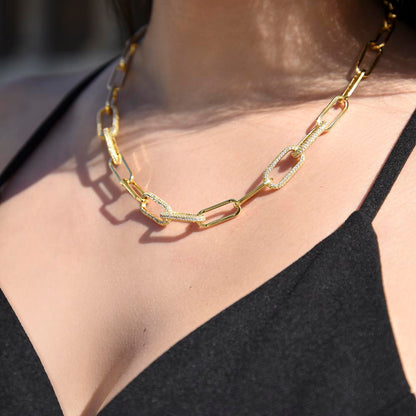 Life Is Like a Camera Necklace Gift | CZ Paperclip Chain for Her | Inspirational Jewelry for Women | Birthday & Anniversary Gift