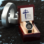 Christian Openwork Skeleton Watch – “Strong, Resilient, Loved by God” | Luxury Faith Gift for Men, Husband, Dad, Son & Pastor