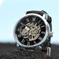 Christian Openwork Skeleton Watch – “Strong, Resilient, Loved by God” | Luxury Faith Gift for Men, Husband, Dad, Son & Pastor